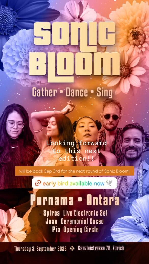 Sonic Bloom Conscious Party Flyer